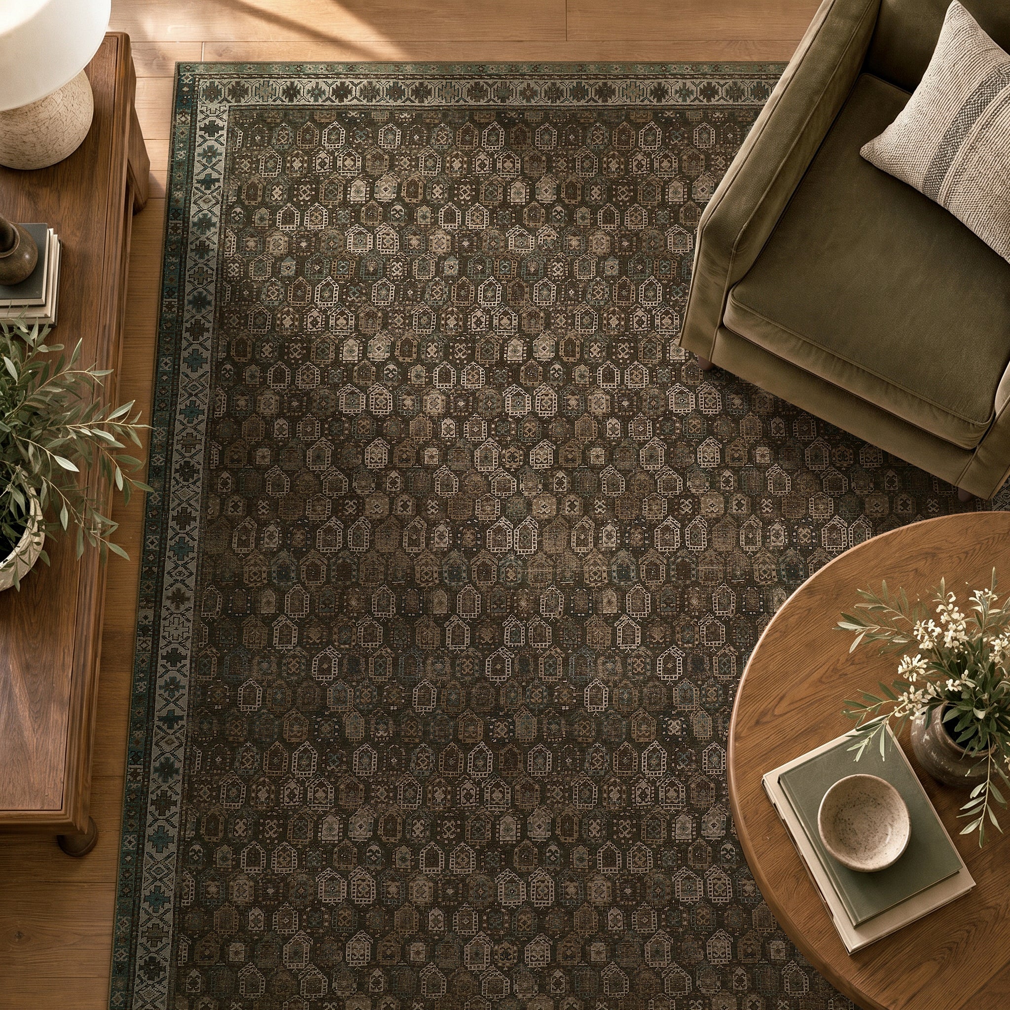 Bedford - Dark Olive/Multi - Image 4